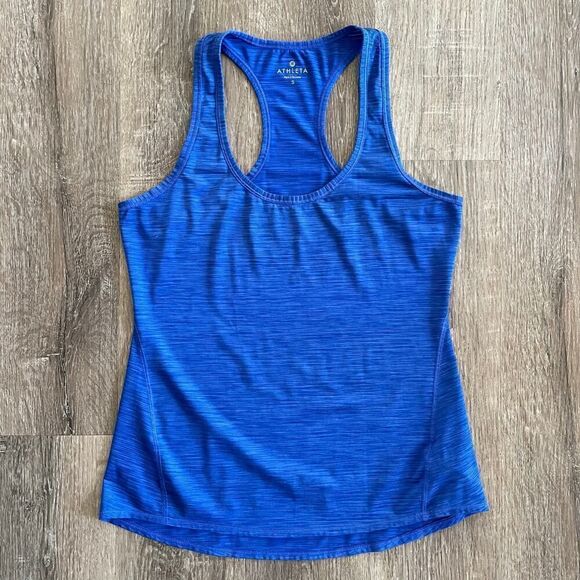 Athleta Blue Racerback Tank Top - Size: Small - Picture 4 of 6